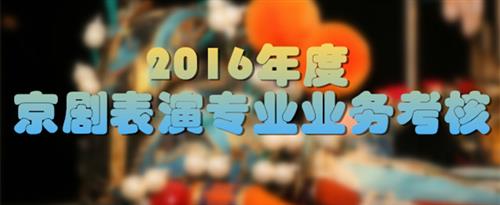 操BXX网国家京剧院2016年度京剧表演专业业务考...